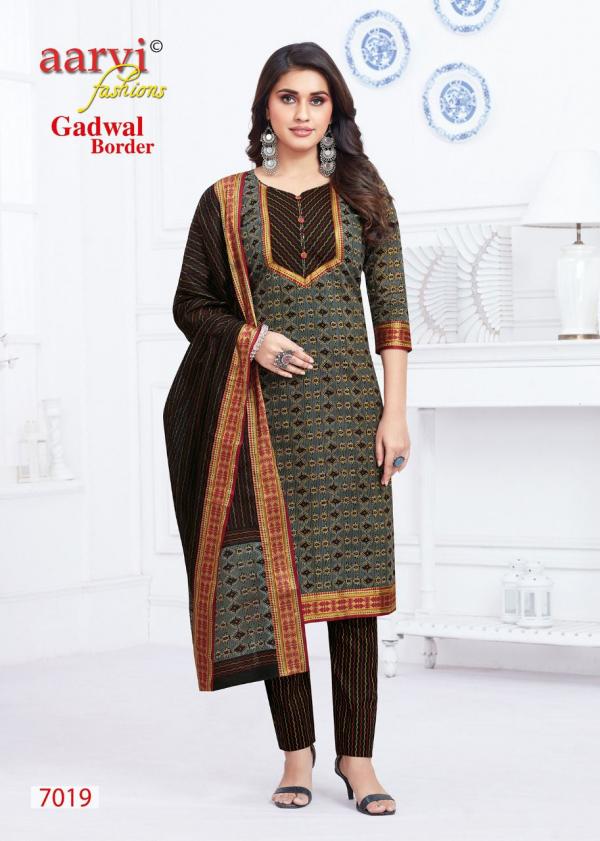 Aarvi Gadhwal Border Vol-7 Cambric Cotton Designer Dress Material